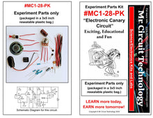 Load image into Gallery viewer, * * Mr Circuit * * &lt;br&gt;&lt;font color=red&gt;Experiment Parts Kits&lt;/font color&gt; &lt;br&gt;(To order, pick which kits and quantity from drop-down)

