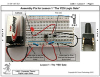 Mr Circuit Lab 3 (#1301-LAB) Basic Digital Logic Gates for STEM students and future Robotics Engineers and Technicians. This is what is inside computers, cell phones, tablets, etc. These are the building blocks for all computers and controllers.