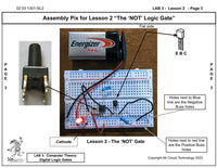 Mr Circuit Lab 3 (#1301-LAB) Basic Digital Logic Gates for STEM students and future Robotics Engineers and Technicians. This is what is inside computers, cell phones, tablets, etc. These are the building blocks for all computers and controllers.