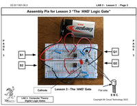 Mr Circuit Lab 3 (#1301-LAB) Basic Digital Logic Gates for STEM students and future Robotics Engineers and Technicians. This is what is inside computers, cell phones, tablets, etc. These are the building blocks for all computers and controllers.