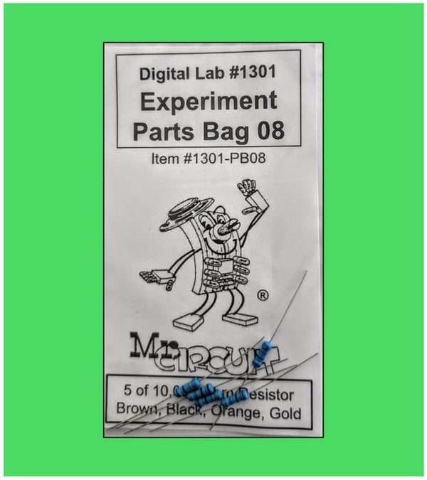 1301-PB08 Bag#8 for Mr Circuit Lab 3 ** Five (5) 10,000 (10k) Ohm Resistors