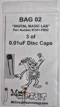 1501-PB02 - Bag #02 - Three of 0.01uF Disc capacitors FOR LAB 5