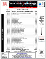 MC1 - SET * All 32 kits - Now you can offer Mr Circuit Hands-On Basic Electronics Training for STEM students for only $164 per classroom set.