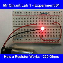 Load image into Gallery viewer, &lt;b&gt;Mr Circuit Lab 1 &lt;/b&gt; (#1101-LAB)   Fundamentals Building Basic Electronic Circuits for STEM &amp; Tech students. Problem solving and Critical Thinking. Safe, easy to understand, hands-on, student-directed, with multimedia.&lt;br&gt; Only $39 each.
