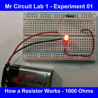 Mr Circuit Lab 1 (#1101-LAB) World's Most Popular CTE Basic Electronics Hands-On Learning Lab  - 1000's Sold!  -  Made in the USA for STEM students and future Robotics, Engineering, and Drone Technicians. Comes in white box 12x9x2.5 inches.