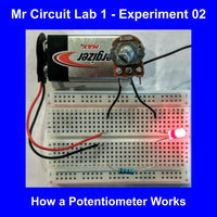 Mr Circuit Lab 1 (#1101-LAB) World's Most Popular CTE Basic Electronics Hands-On Learning Lab  - 1000's Sold!  -  Made in the USA for STEM students and future Robotics, Engineering, and Drone Technicians. Comes in white box 12x9x2.5 inches.