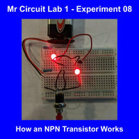 Mr Circuit Lab 1 (#1101-LAB) World's Most Popular CTE Basic Electronics Hands-On Learning Lab  - 1000's Sold!  -  Made in the USA for STEM students and future Robotics, Engineering, and Drone Technicians. Comes in white box 12x9x2.5 inches.