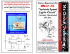 MC1-18 * * Mr Circuit Science * * Experiment Kit "Variable Speed Lights Circuit"