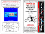 MC1-21 * * Mr Circuit Science * * Experiment Kit "Electronic Police Siren Circuit"