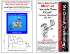 MC1-23 * * Mr Circuit Science * * Experiment Kit "Variable Timer Circuit"