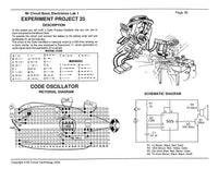 MC1-25 * * Mr Circuit Science * * Experiment Kit "Code Oscillator Circuit"