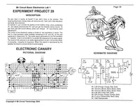 MC1-28 * * Mr Circuit Science * * Experiment Kit "Electronic Canary Circuit"