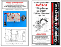 MC1-31 * * Mr Circuit Science * * Experiment Kit "Ding Dong Doorbell Circuit"