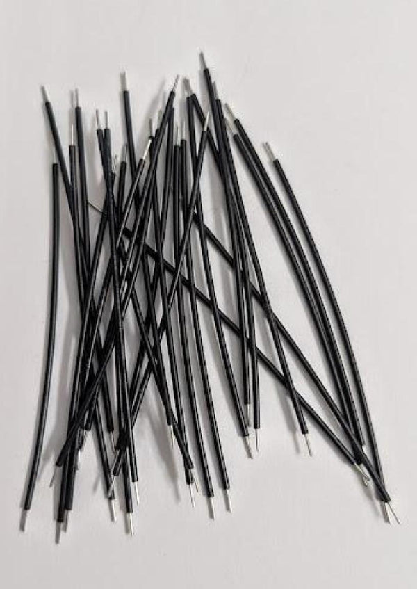 1101-BP29 Bag#29 for Mr Circuit Lab 1 ** Jumper Wires black 22 gauge solid tinned (Qty of 25)