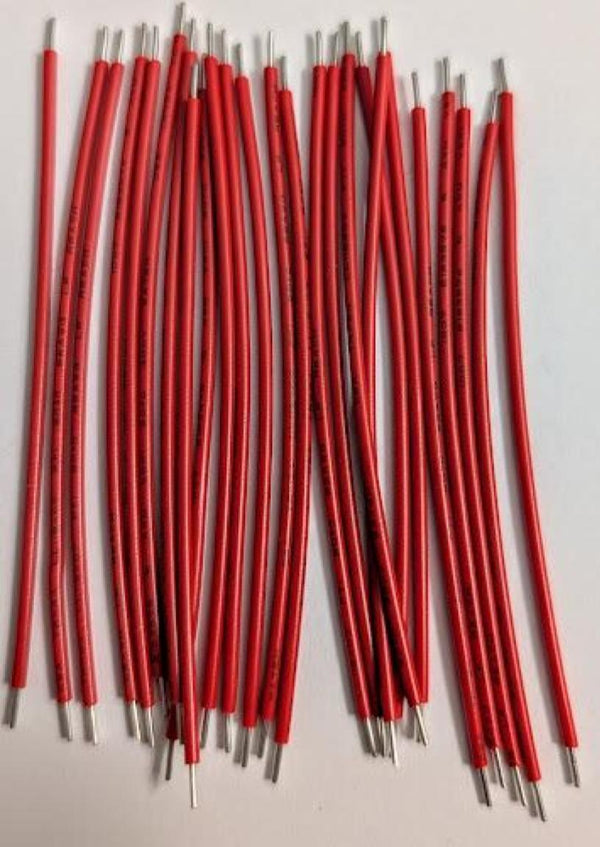 1101-BP30 Bag#30 for Mr Circuit Lab 1 **Jumper Wires red 22 gauge solid tinned (Qty of 25)