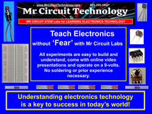 Load image into Gallery viewer, &lt;b&gt;Mr Circuit Lab 1 &lt;/b&gt; (#1101-LAB) Basic Electronics STEM Lab for Grades 7-12 - Low-Cost Lab for future Robotics Engineers and Technicians &amp; HAM Radio. &lt;br&gt; Only $39 each.
