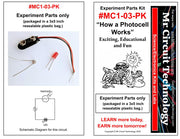 Mr Circuit 1 EXPERIMENT PARTS KITS for LESSON PLANS (To order, pick which kits and quantity from drop-down)