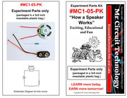 Mr Circuit 1 EXPERIMENT PARTS KITS for LESSON PLANS (To order, pick which kits and quantity from drop-down)