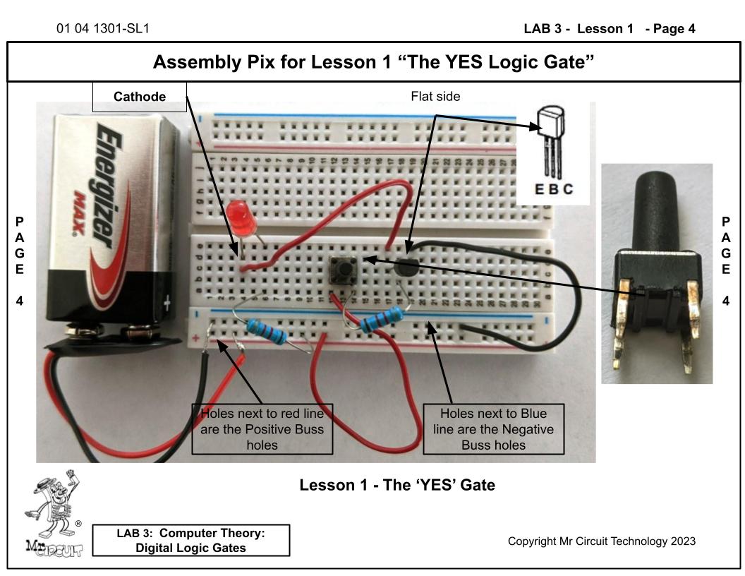 Mr Circuit Lab (#1301-LAB) Basic Digital Logic Gates for STEM students and future Robotics Engineers and Technicians. This is what is inside computers, cell phones, tablets, etc. These are the building blocks for all computers and controllers.
