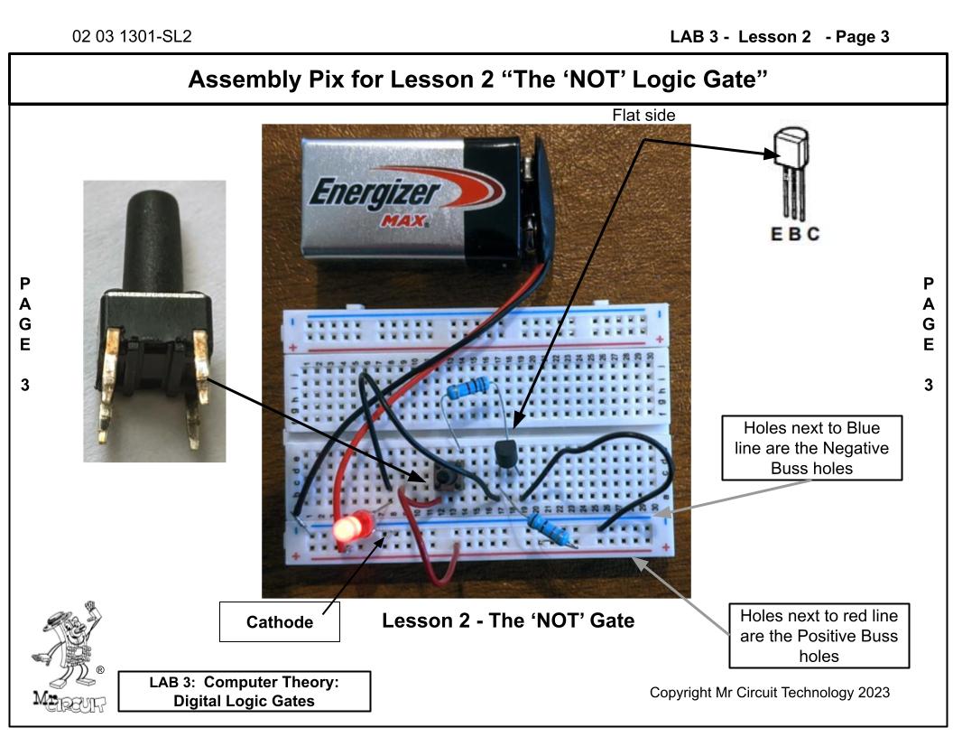 Mr Circuit Lab (#1301-LAB) Basic Digital Logic Gates for STEM students and future Robotics Engineers and Technicians. This is what is inside computers, cell phones, tablets, etc. These are the building blocks for all computers and controllers.