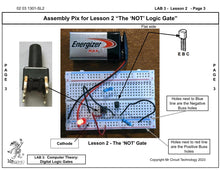 Load image into Gallery viewer, 1301-LAB Mr Circuit LAB 3 -  &lt;b&gt;“Digital Logic Gates”&lt;/b&gt; YES NO NOT NOR AND NAND XOR XNOR Includes video lessons, experiment parts kit, solderless circuit board. and more.
