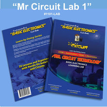 Load image into Gallery viewer, &lt;b&gt;Mr Circuit Lab 1 &lt;/b&gt; (#1101-LAB) Basic Electronics STEM Lab for Grades 7-12 - Low-Cost Lab for future Robotics Engineers and Technicians &amp; HAM Radio. &lt;br&gt; Only $39 each.
