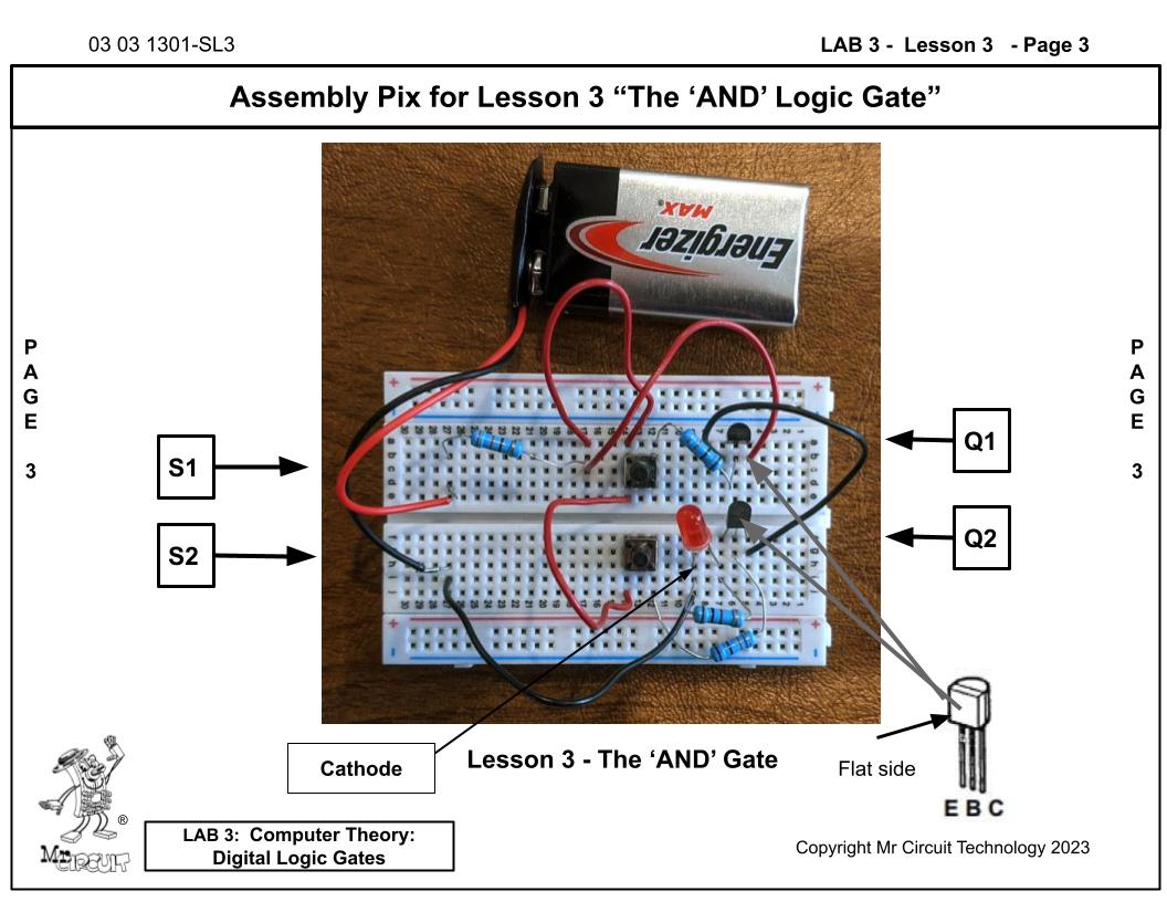 Mr Circuit Lab (#1301-LAB) Basic Digital Logic Gates for STEM students and future Robotics Engineers and Technicians. This is what is inside computers, cell phones, tablets, etc. These are the building blocks for all computers and controllers.
