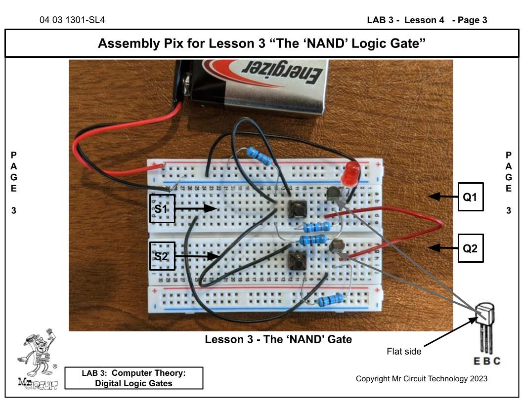 Mr Circuit Lab (#1301-LAB) Basic Digital Logic Gates for STEM students and future Robotics Engineers and Technicians. This is what is inside computers, cell phones, tablets, etc. These are the building blocks for all computers and controllers.