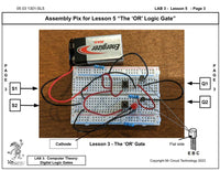 Mr Circuit Lab 3 (#1301-LAB) Basic Digital Logic Gates for STEM students and future Robotics Engineers and Technicians. This is what is inside computers, cell phones, tablets, etc. These are the building blocks for all computers and controllers.