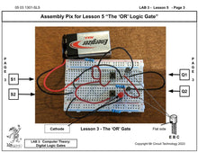 Load image into Gallery viewer, &lt;b&gt;Mr Circuit Lab 3&lt;/b&gt; (#1301-LAB) Basic Digital Logic Gates for STEM students and future Robotics Engineers and Technicians. This is what is inside computers, cell phones, tablets, etc. These are the building blocks for all computers and controllers.
