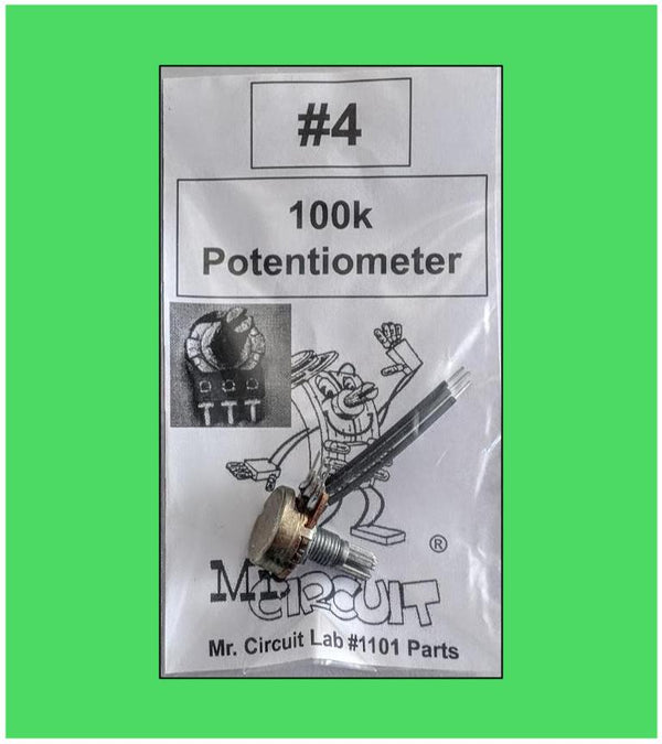 1101-PB04 Bag#4 for Mr Circuit Lab 1 ** One (1) Potentiometer with solid leads for use with Solderless Circuit Board