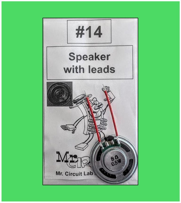 1101-PB14 Bag#14 for Mr Circuit Lab 1 ** One (1) Speaker with solid leads