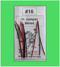 1101-PB16 Bag#16 for Mr Circuit Lab 1 ** Eleven (11) Red and Black Jumper Wires for experiments