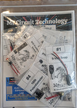 Load image into Gallery viewer, 1101-P Mr Circuit Lab 1 - &quot;Basic Electronics Experiments&quot; In plastic 8.5&quot;x11&quot; 4 mil durable resealable bag - Electronics instruction FOR FUTURE Robotics ENGINEERS AND TECHNICIANS
