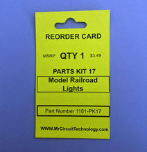 Load image into Gallery viewer, 1101-PK17 Fun Hobby Kit - MODEL RAILROAD LIGHTS you can build on your standard Solderless Breadboard
