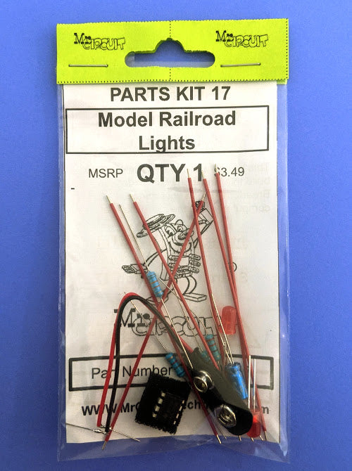 1101-PK17 Fun Hobby Kit - MODEL RAILROAD LIGHTS you can build on your standard Solderless Breadboard