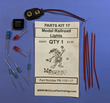 Load image into Gallery viewer, 1101-PK17 Fun Hobby Kit - MODEL RAILROAD LIGHTS you can build on your standard Solderless Breadboard
