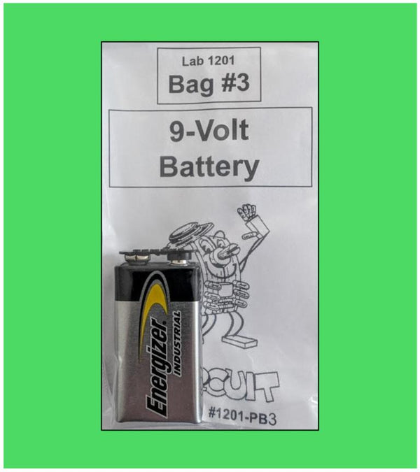 1201-PB3 Parts Bag #3 for Lab 2 - Nine Volt Alkaline Battery