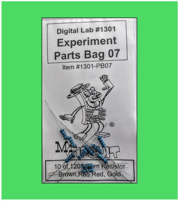 1301-PB07 Bag#7 for Mr Circuit Lab 3 ** Ten (10) 1200 Ohm Resistors