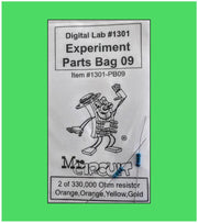 1301-PB09 Bag#9 for Mr Circuit Lab 3 ** Two (2) 330,000 (330k) Ohm Resistors
