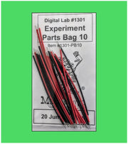 1301-PB10 Bag#10 for Mr Circuit Lab 3 ** Twenty (20) Jumper Wires 3.75 inch solid