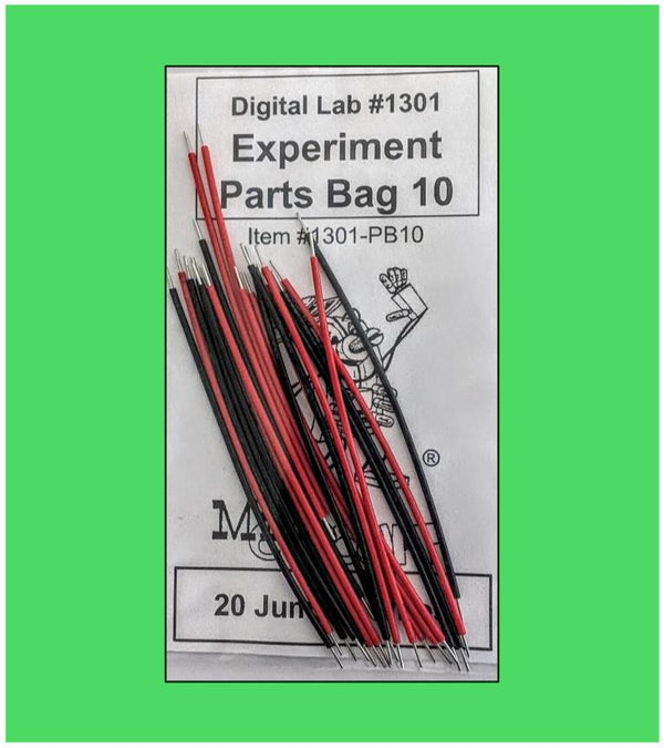 1301-PB10 Bag#10 for Mr Circuit Lab 3 ** Twenty (20) Jumper Wires 3.75 inch solid