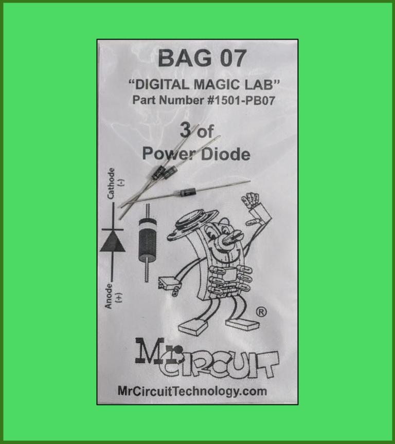 1501-PB07 - Bag #07 - Three Power Diodes For LAB 5