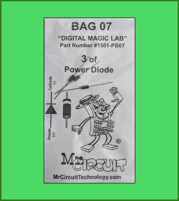 1501-PB07 - Bag #07 - Three Power Diodes For LAB 5