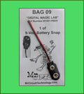 1501-PB09 - Bag #09 - One of 9-Volt Battery Snap with solid leads For LAB 5