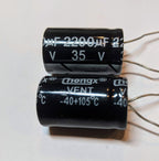 Electrolytic Capacitor — 2200uF 35V 15x25mm 105°C - QTY 1 ea