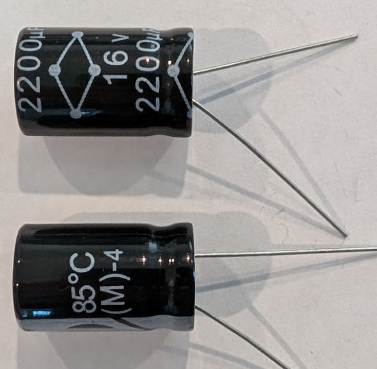 Electrolytic Capacitor — 2200uF 16V 13x21mm 85° C MUL - QTY 1 ea