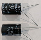 Electrolytic Capacitor — 2200uF 16V 13x21mm 85° C MUL - QTY 1 ea