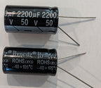 Electrolytic Capacitor — 2200uF 50V 16x32mm HY - QTY 1 ea