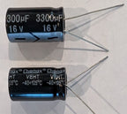 Electrolytic Capacitor — 3300uF 16V 13x21mm CHO - QTY 1 ea